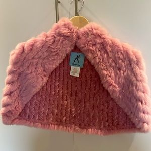 Pink Marciano shoulder cape